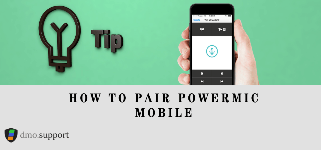 tip on how to pair powermic mobile banner