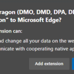 Add Dragon Extension prompt for Edge