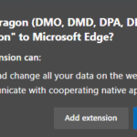 Quickly load Dragon Medical One Extension for Microsoft Edge