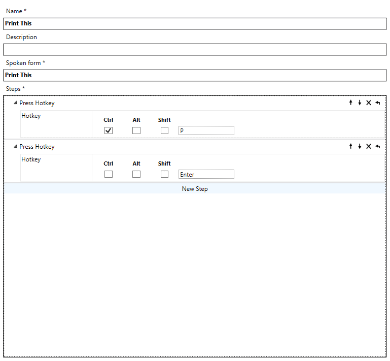 dragon medical one step-by-step commands