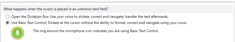 use basic text controls when using Dragon and Microsoft teams