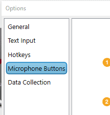 microphone options dmo.support